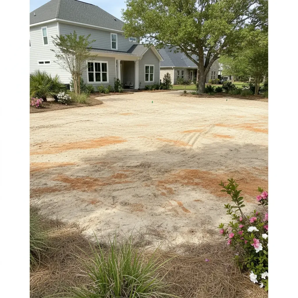 Septic tank installation site in Daphne, AL