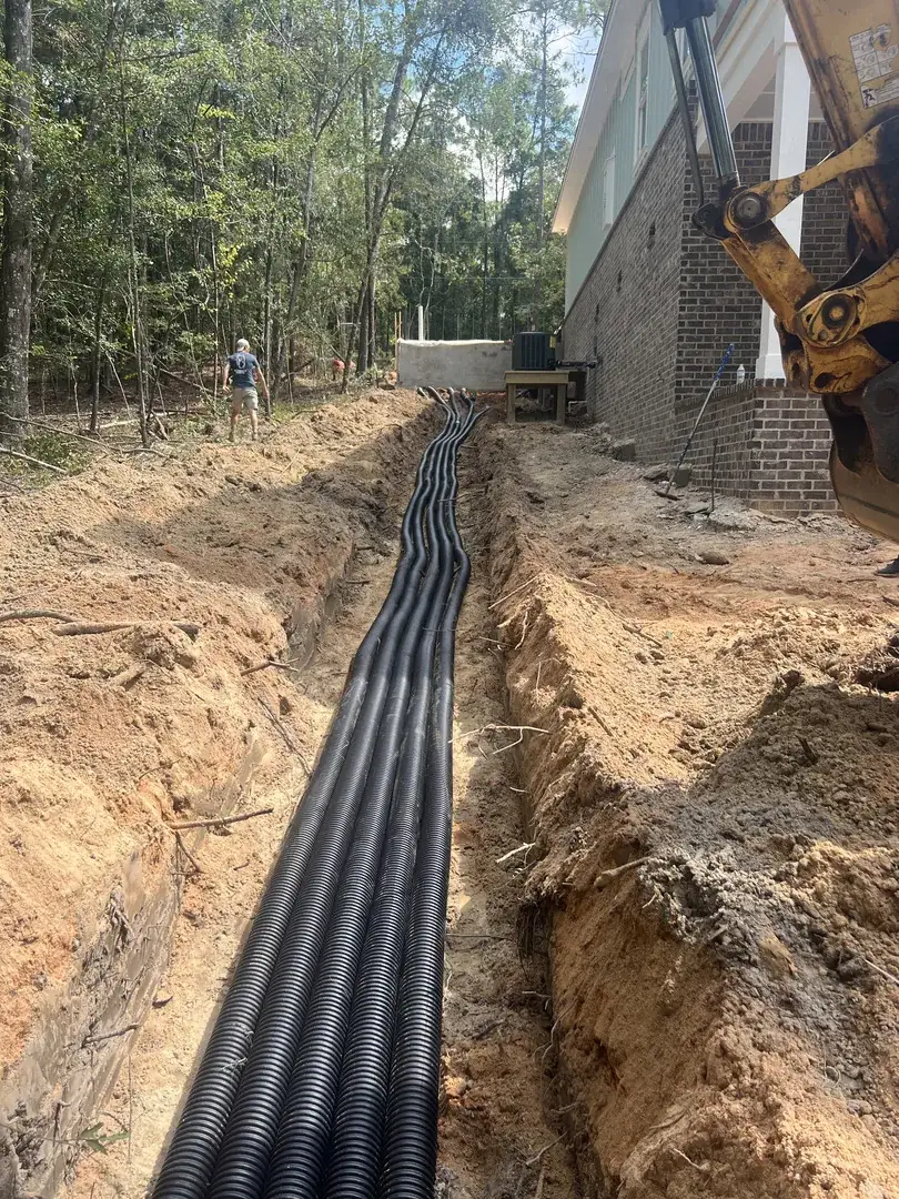 P&C Septic Solutions job site photo