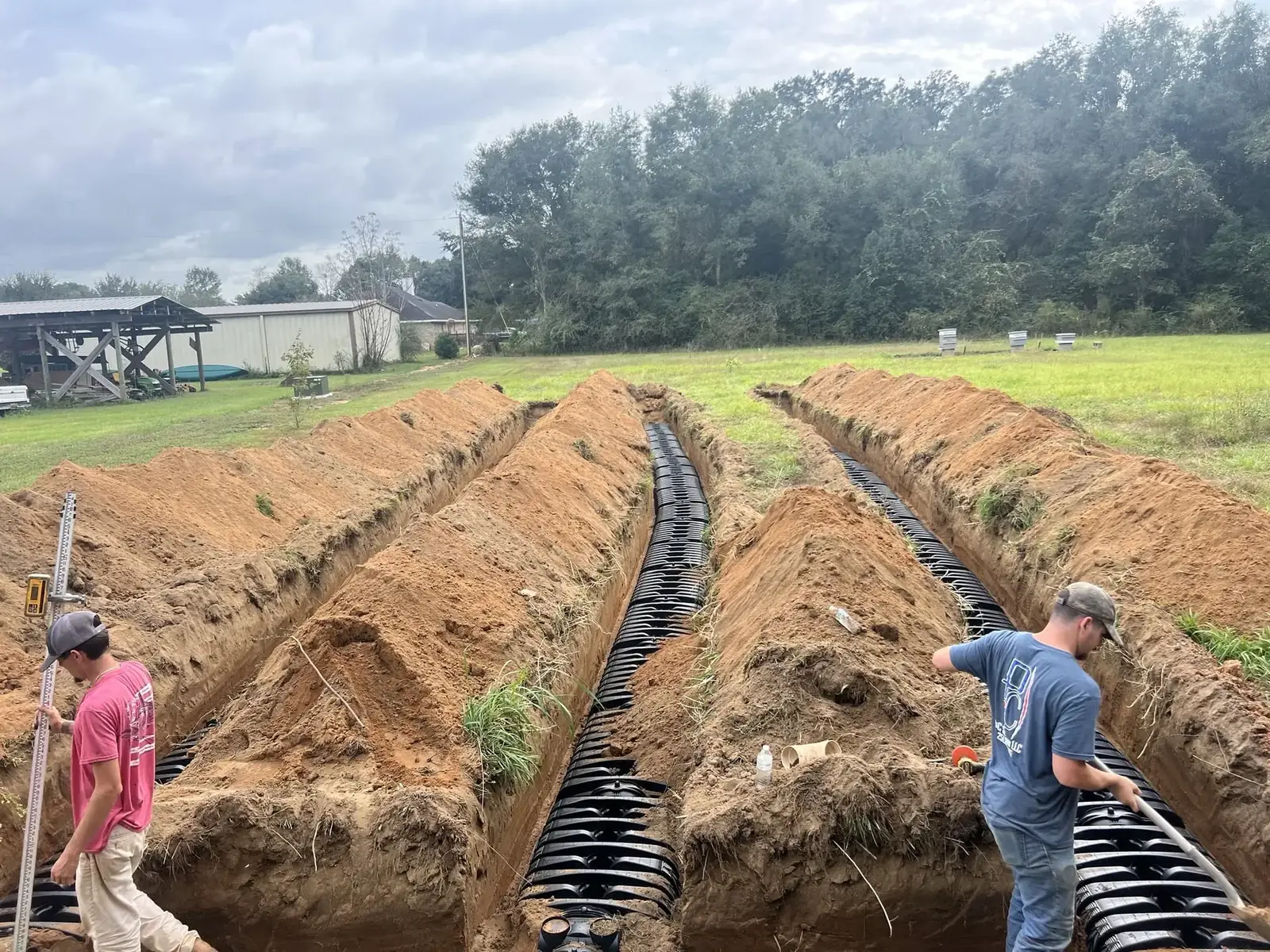 P&C Septic Solutions job site photo