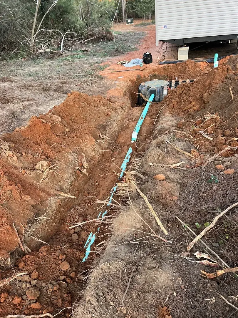 P&C Septic Solutions job site photo