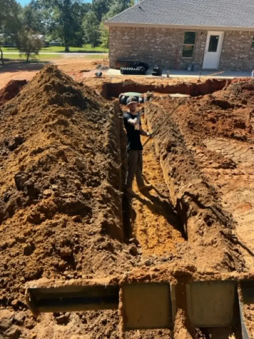P&C Septic Solutions job site photo