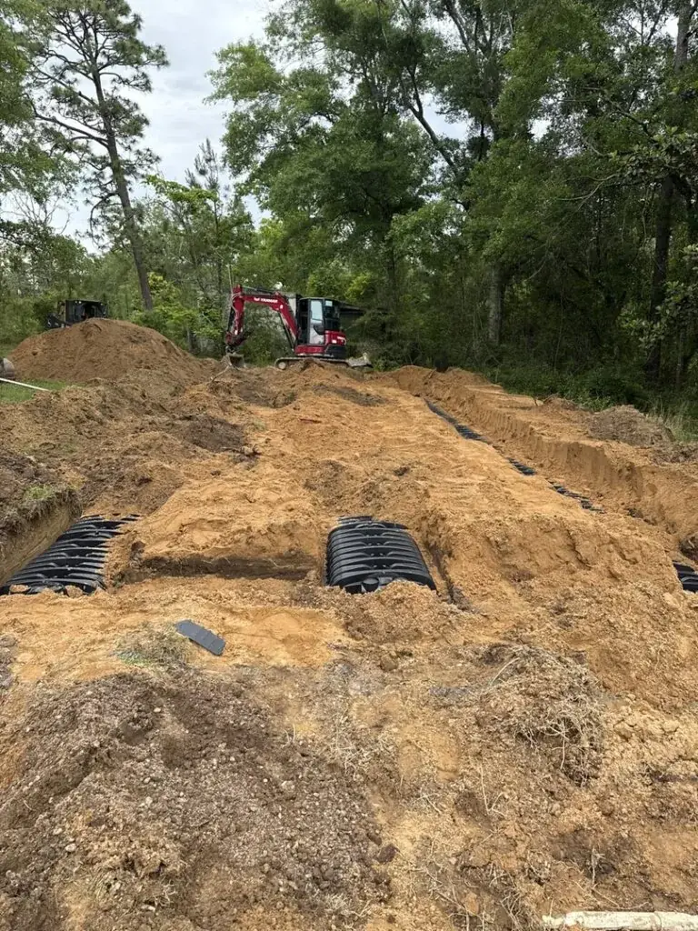 P&C Septic Solutions job site photo