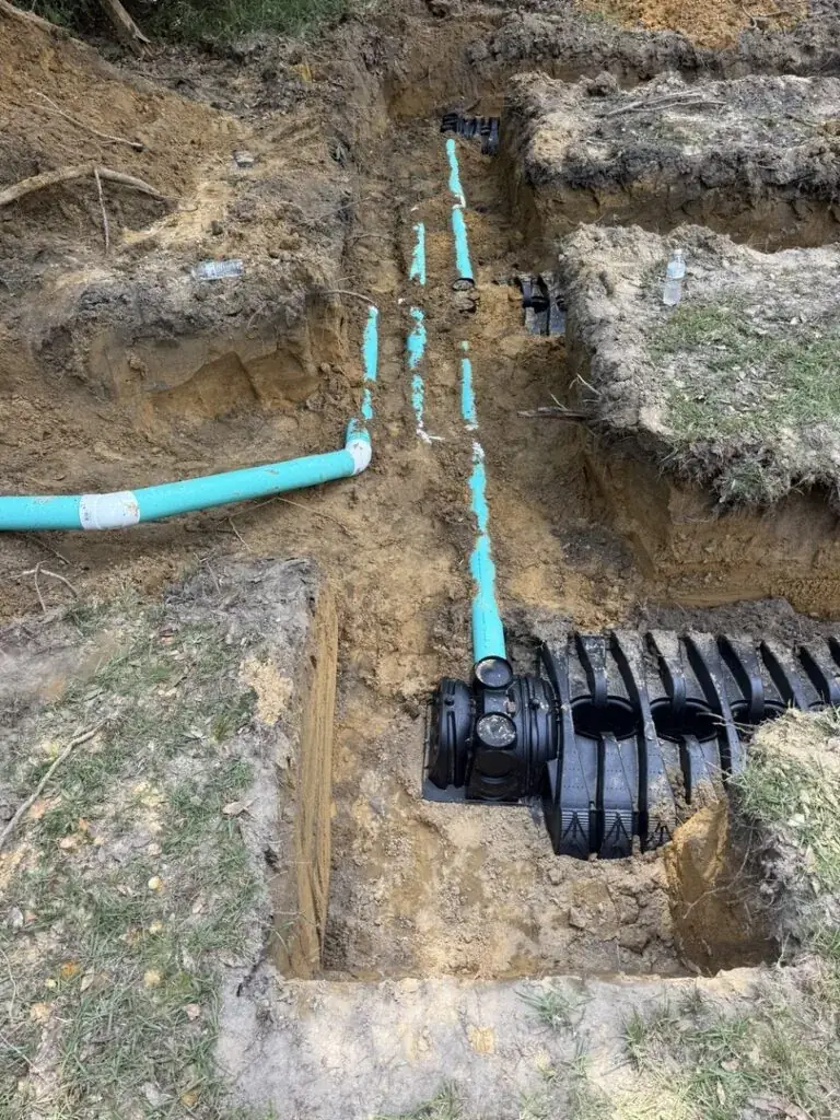 P&C Septic Solutions job site photo